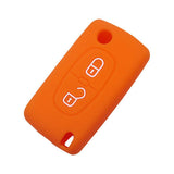 Silicone Cover for 2 Buttons Peugeot Citroen Car Keys - 5 Pieces