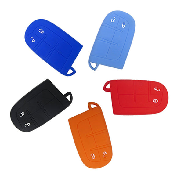 Silicone Cover for 2 Buttons Chrysler Car Keys - 5 Pieces