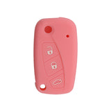 Silicone Cover for 3 Buttons Fiat Car Keys - 5 Pieces