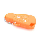 Silicone Cover for 3 Buttons Mercedes-Benz C, E, S Series Car Keys - 5 Pieces