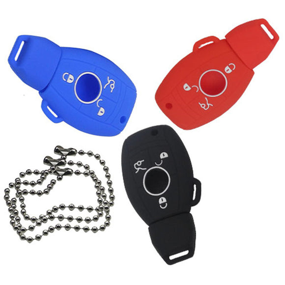 Silicone Cover for 3 Buttons Mercedes-Benz Car Keys - 5 Pieces