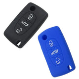 Silicone Cover for 3 Buttons Peugeot 3008 308 RCZ 508 408 407 307 Car Keys - 5 Pieces