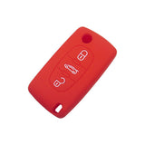 Silicone Cover for 3 Buttons Peugeot 3008 308 RCZ 508 408 407 307 Car Keys - 5 Pieces