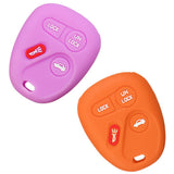 Silicone Cover for 4 Buttons Chevrolet GMC Silverado Tahoe Yukon Car Keys - 5 Pieces