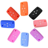 Silicone Cover for 4 Buttons Peugeot Car Keys - 5 Pieces