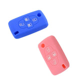 Silicone Cover for 4 Buttons Peugeot Car Keys - 5 Pieces