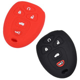 Silicone Cover for 5 Buttons Chevrolet GMC Enclave Car Keys - 5 Pieces
