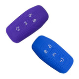 Silicone Cover for Ford Taurus, Mondeo, Edge, Lincoln MKC/MKX/MKZ Car Keys - 5 Pieces