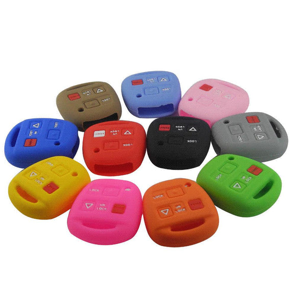 Silicone Key Cover for Toyota - 5 Pieces