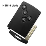 Smart Remote Key 434MHz PCF7952 ID46 Chip for Renault Koleos Laguna Megane Samsung QM5 4 Button