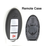 Smart Remote Key Shell Case for Infiniti G37 G25 EX25 FX35 FX37 M25 3 Button