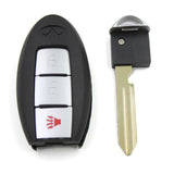 Smart Remote Key Shell Case for Infiniti G37 G25 EX25 FX35 FX37 M25 3 Button