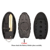 Smart Remote Key Shell Case for Nissan MAXIMA Murano Versa Teana Sentra 4 Button