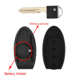 Smart Remote Key Shell Case for Nissan Sunny ALTIMA MAXIMA Murano Versa Sentra Infiniti G35 G37 4 Button