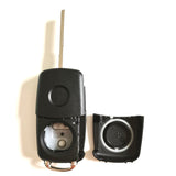 type 2 Buttons Flip Remote Key Shell for VW 202AD Type - 5 pcs