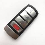 New Styling 3+1 Buttons Smart Car Key Shell For VW VOLKSWAGEN Magotan Passat CC Remote Smart Card Fob With Key Blade - Pack of 5
