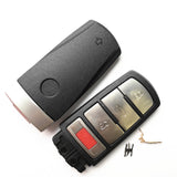 New Styling 3+1 Buttons Smart Car Key Shell For VW VOLKSWAGEN Magotan Passat CC Remote Smart Card Fob With Key Blade - Pack of 5