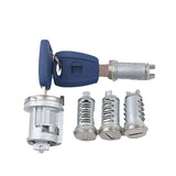 Suitable for Fiat flat milling key 5 lock heads, whole car lock cylinder, car ignition lock door lock cylinder complete set