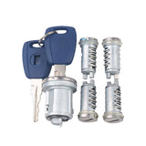 Suitable for Fiat flat milling key 5 lock heads, whole car lock cylinder, car ignition lock door lock cylinder complete set