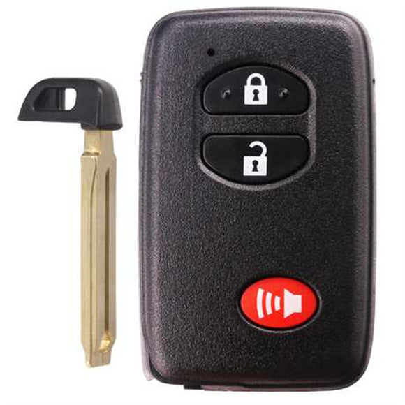 [TOY] 2+1 Button 315 MHz Smart Remote Key / 3370 / 74 Chip / TOY48 / Black / With Concave Position