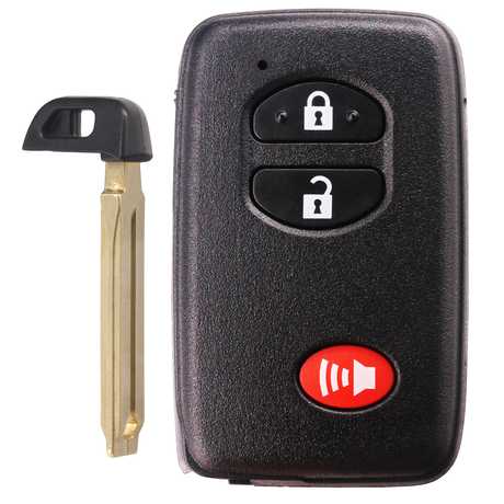 [TOY] 2+1 Button ASK433.92 MHz Smart Remote Control Key / F433 / 74 Chip / WD04 / TOY48 / Black / Concave (for Middle Eastern Countries)