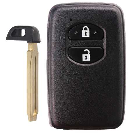 [TOY] 2 Button 433.92MHz Smart Remote Key / 0310 / 71 Chip / TOY48 / Black / With Concave Position
