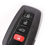 [TOY] 3+1 Button ASK314.3MHz Smart Remote Key 8Achip TOY12 FCC ID:14FBE-0410-US Suit for 2018-2019 Avalon (Aftermarket)