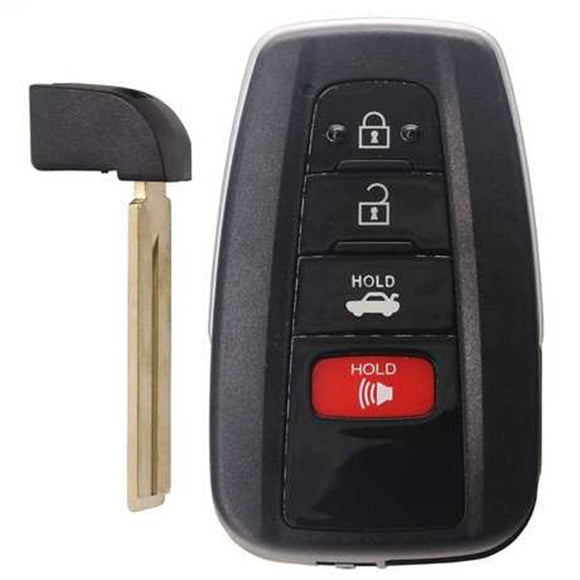 [TOY] 3+1 Button ASK314.3MHz Smart Remote Key 8Achip TOY12 FCC ID: 14FBC-0351-US Suit for Model 2018-2019 Camery (Aftermarket)