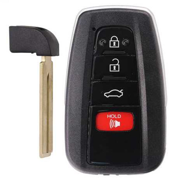 [TOY] 3+1 Button ASK314.3MHz Smart Remote Key 8Achip TOY12 FCC ID: 14FBE-0410-US Suit for 2018-2019 Avalon (Aftermarket)