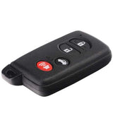 [TOY] 3+1 Button ASK433.92 MHz Smart Remote Control Key (CAR) / F433 / 74 Chip / WD04 / TOY48 / Black / Concave (for Middle Eastern Countries)