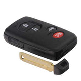 [TOY] 3+1 Button ASK433.92 MHz Smart Remote Control Key (CAR) / F433 / 74 Chip / WD04 / TOY48 / Black / Concave (for Middle Eastern Countries)