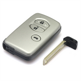 [TOY] 3 Button ASK433.92 MHz Smart Remote Control Key (CAR) / F433 / 74 Chip / WD04 / TOY48 / Silver / Concave (for Middle East Countries)