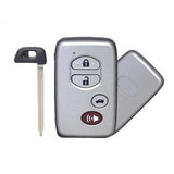 [TOY] Smart Remote Key (3+1) Button ASK315.12MHz-0140-ID71-WD03 WD04-Lexus Camry Reiz Pardo (2005-2008) Silver (with Emergency Key TOY48)