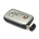 [TOY] Smart Remote Key (3+1) Button ASK315.12MHz-0140-ID71-WD03 WD04-Lexus Camry Reiz Pardo (2005-2008) Silver (with Emergency Key TOY48)
