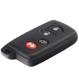 [TOY] Smart Remote Key (3+1) Button FSK433.92MHz-5290-ID74-WD03 WD04-Lexus Camry Reiz Pardo (2010-2013) Black (with Emergency Key TOY48)