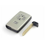 [TOY] Smart Remote Key (4+1) Button ASK433.92MHz-0780-ID71-WD03-Alpha Previa Sienna (2005-2008) Silver (with Emergency KeyTOY48)