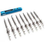 TS100 65W 12-24V Soldering Iron with Aluminium Case All-in-one Kit (9 Iron Tips, XT60 Cable, Holder)
