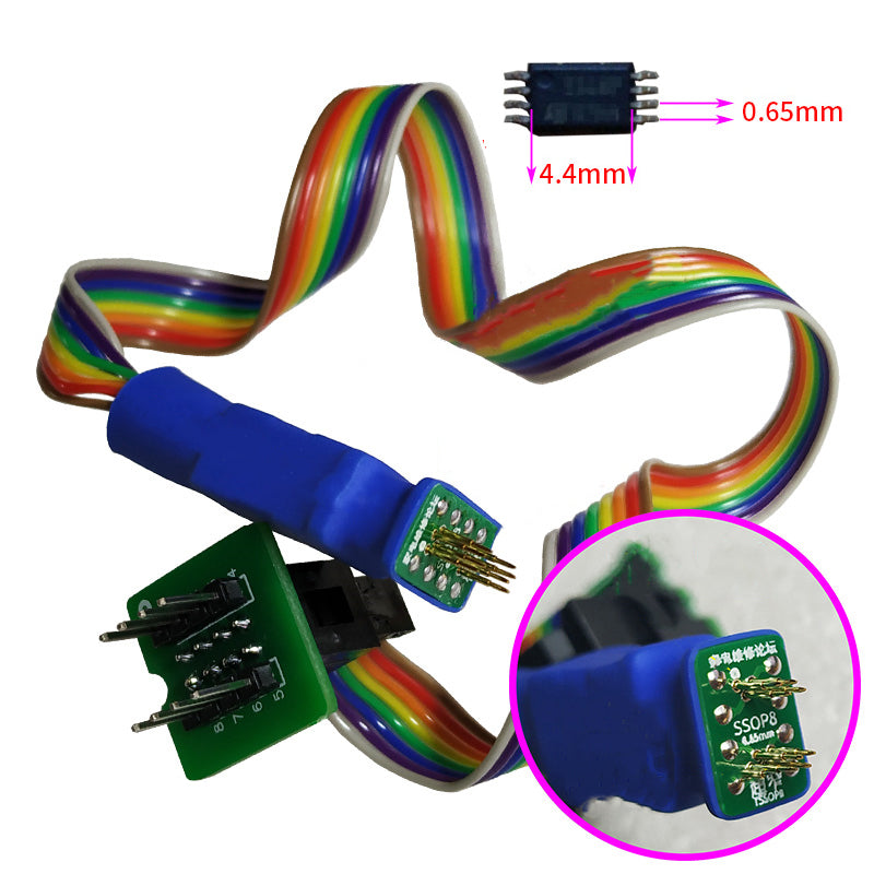 Chip Spring Probe 4.4*3mm TSSOP8 Pogo PIN Adapter Chip Probe Spring loaded Touch Holder ...