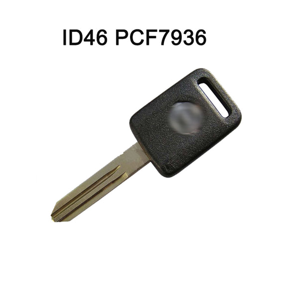 Transponder Key ID46 PCF7936 Chip for Nissan TEANA TIIDA NSN14 Long Head