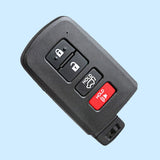 ( Type 11 ) 3+1 Buttons Smart Key Shell for Toyota - Pack of 5