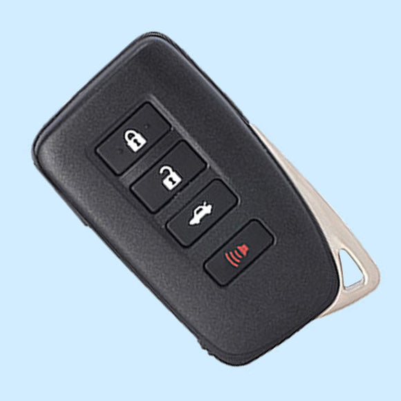 ( Type 2 ) 3+1 Buttons Smart Key Shell for Toyota - Suitable for VVDI Toyota PCB Board - Pack of 5