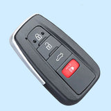 ( Type 7 ) 3+1 Buttons Smart Key Shell for Toyota - Pack of 5