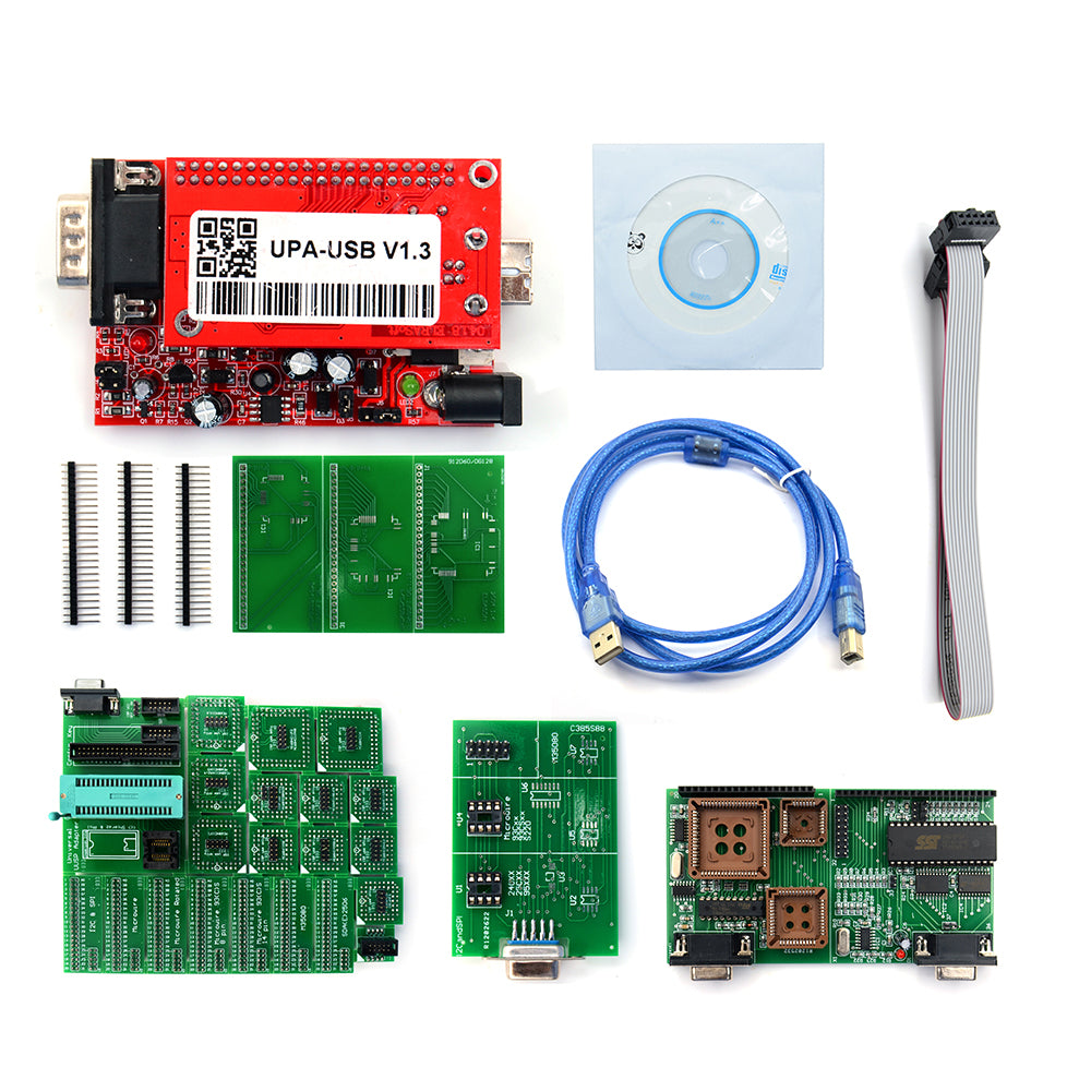 UUPA USB V1.3 UPA Programmer Include 24pcs Aadaptors with NEC TMS Adap ...