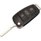 Updated 3 Buttons 433MHz ID48 Car Remote Key For Audi A3 S3 TT 8P0 837 220 D 8P0837220D DIY 2005 2006 2007 2008 2009 2010