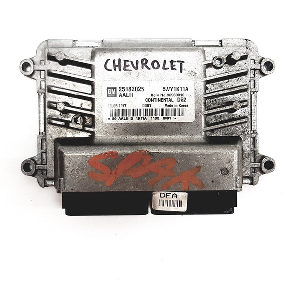 Used Continental D52 ECM 96958816 25182025 5WY1K11A for Chevrolet Spark Electronic Control Unit ECU