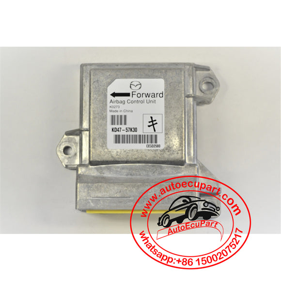 Used SRS Air Bag Airbag Restraint Control Module ECU KD47-57K30 (KD4757K30) for Mazda CX-5---Data Erased, Plug and Play