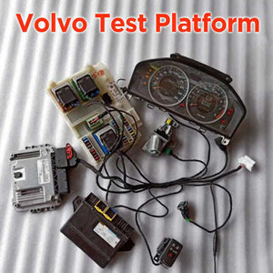 Volvo Test Platform full set (include Cluster, BCM Module, Gateway, ECU, Steering Lock, Remote key, Test cables)