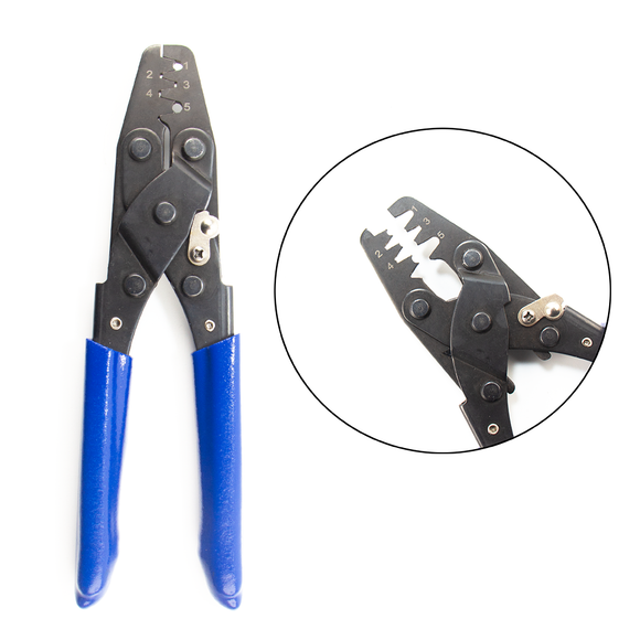Wire Terminal Pin Plier Crimp Tool for 1/1.5/1.8/2.2/2.8/3.5mm Electric Connector Plug