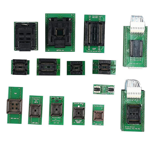 XGecu T56 Programmer with 17pcs Adapters for Flash Nor/NAND EMMC/EMCP PLD/GAL/CPLD SRAM/NVRAM 8051/PIC/AVR MCU/MPU