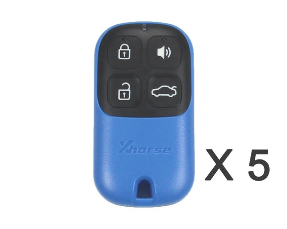 XKXH01EN Xhorse VVDI2 VVDI Key Tool Wire Remote Key 4 Button Blue Color
